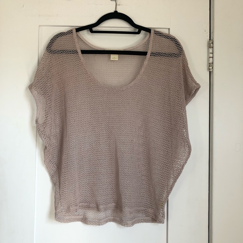 UO Staring at Stars Beige Netter Top